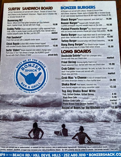   at Bonzer Shack in Kill Devil Hills