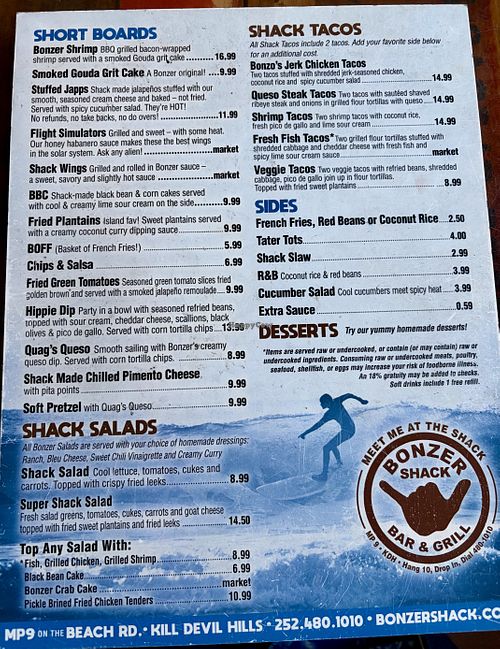   at Bonzer Shack in Kill Devil Hills