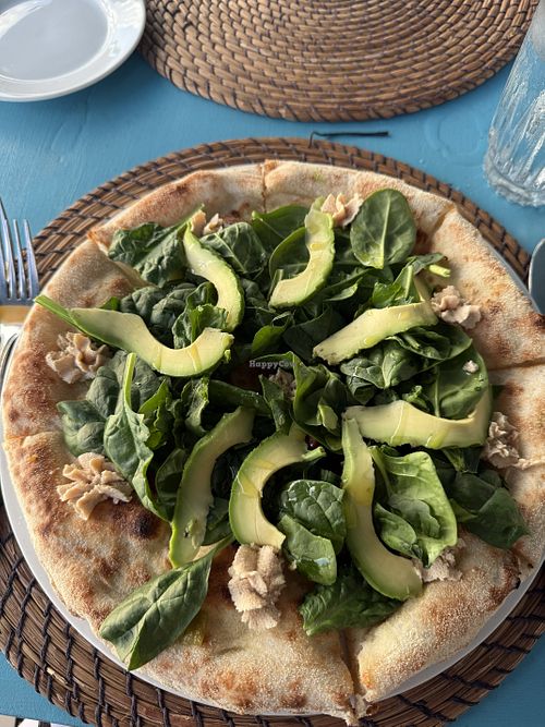 Vegan pizzaa  at Le Vele Waterfront Dining in George Town