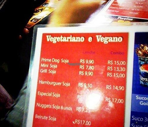 Prime Dog vegan menu at Prime Dog - Vila Mariana in Sao Paulo