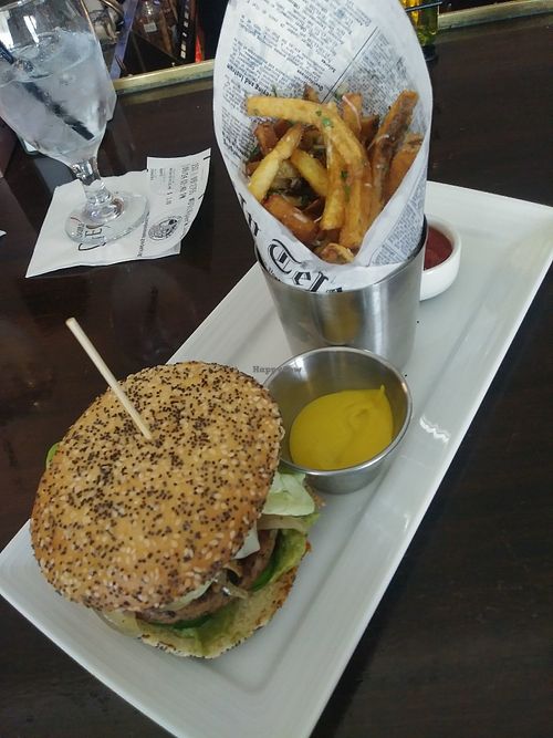 Southwest vegan burger at Triple George Grill in Las Vegas