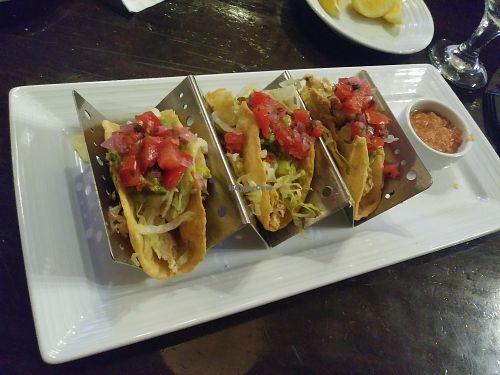 Gleagan chicken tacos at Triple George Grill in Las Vegas