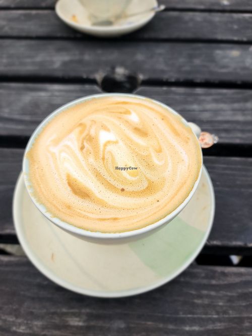 Oat Flat white at Grain & Seed Cafe in Cromwell