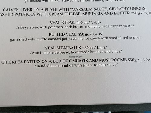 Menu at Elvis Kitchen in Sozopol