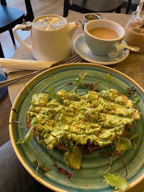 Avocado toastt  at Joey's Brunch in Hitchin