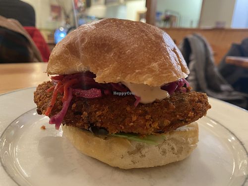 Chick’n Sandwich  at Cleveland Vegan in Lakewood