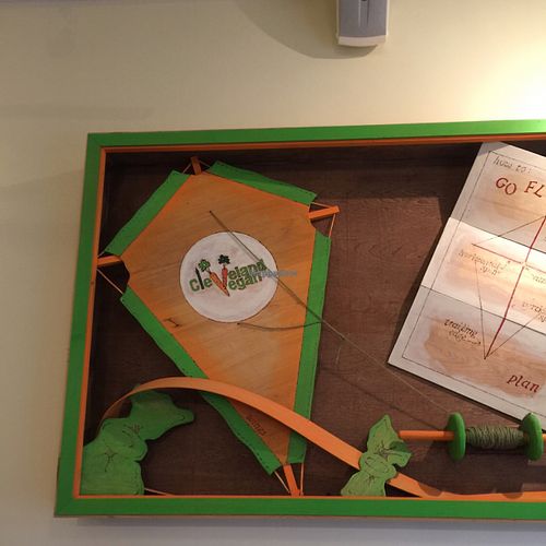 wall art at Cleveland Vegan in Lakewood