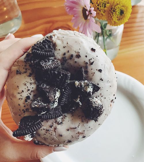 Cookies & cream donut at Cleveland Vegan in Lakewood
