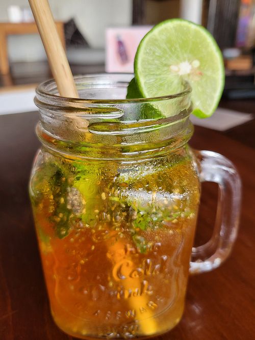 Chia lemonade #Veganuary at Orion Cafe in Koh Phangan