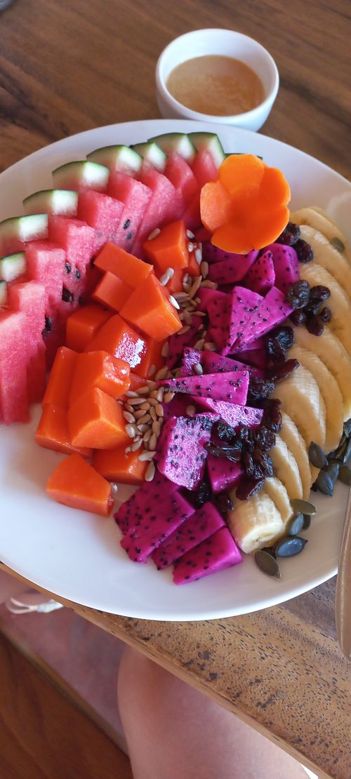 Kids' fruit platter at Orion Cafe in Koh Phangan