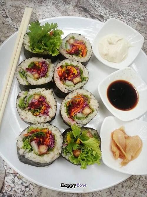 Vegetarian Suchi at Orion Cafe in Koh Phangan