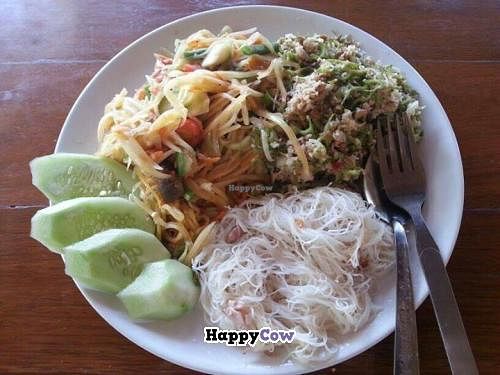 Vegetarian Thai munu at Orion Cafe in Koh Phangan