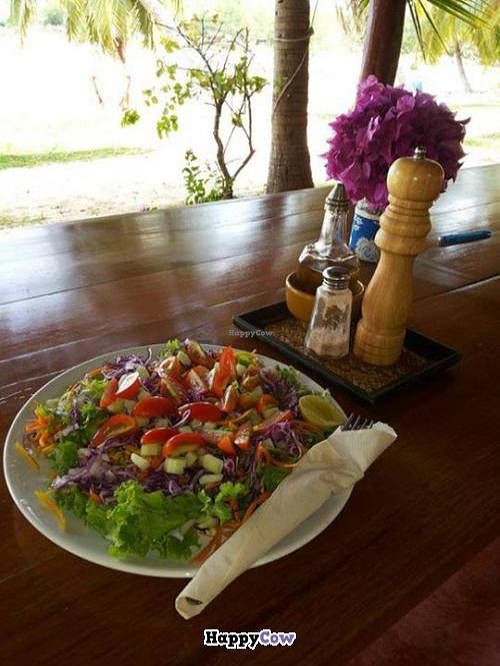 raw salad at Orion Cafe in Koh Phangan