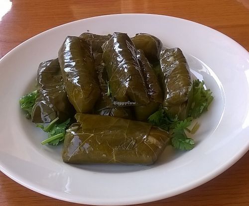 Delicious grape leaves stuffed with seasoned rice at Fast N' Tasty in Buffalo