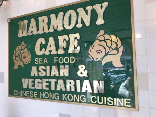 Sign  at Harmony Cafe in Washington