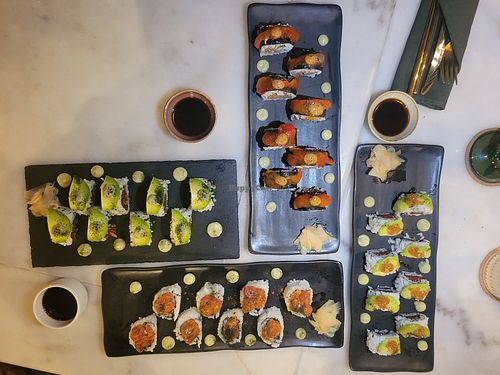 Vegan sushi at Plant Bistro in Ubud