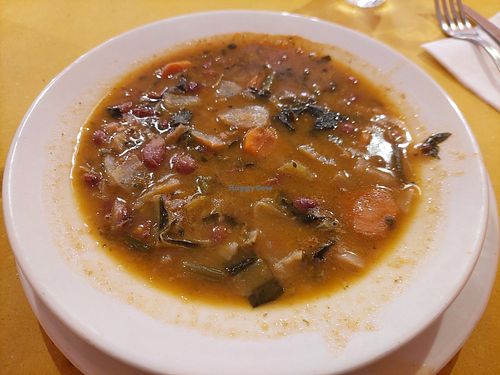 Vegetable soup for 9.50 eur at Trattoria Da Leo in Lucca