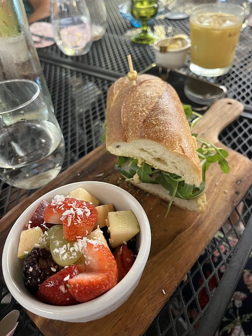 Quailfield Farms Cucumber & Roasted Beet Sandwich  at Cameo Love Market in Asbury Park