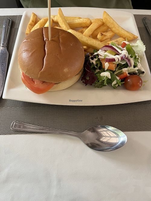 Vegan Burger  at Old Station Restaurant in Spean Bridge