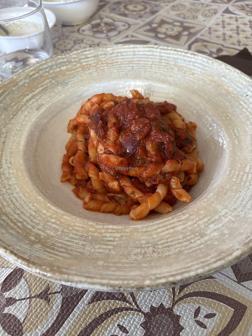 Pasta all’arrabbiata  at \La Stazione in Santo Stefano Quisquina