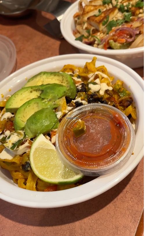 Nacho noodles at Vegan Ghost Noodle - Cloud Kitchen in Halifax