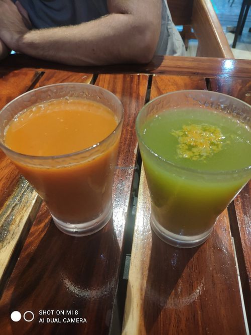 Cold press joices at Bio & Natural - Con Constituyentes in Playa Del Carmen
