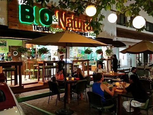 outside patio at Bio & Natural - Con Constituyentes in Playa Del Carmen