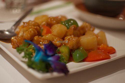 Sweet and sour 'pork' at Gong De Lin in Melbourne