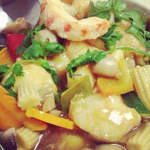 way more fake seafood than I would like to see in my tofu hotpot at Gong De Lin in Melbourne