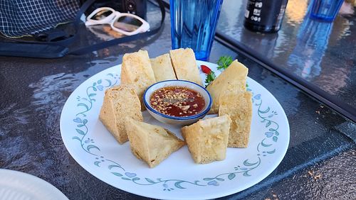 fried tofu. good at Sushi Thai Salida in Salida