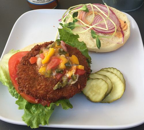 Coconut Burger at Green Bar and Kitchen in Fort Lauderdale