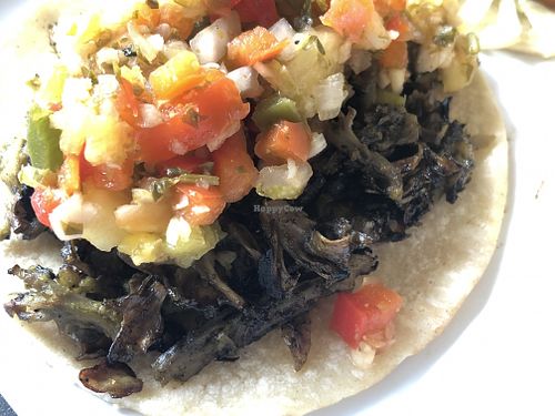 I don't know what they did to these mushrooms, but I hope they do it again next Tuesday!! Amazing flavor... best mushroom taco ever! at Green Bar and Kitchen in Fort Lauderdale