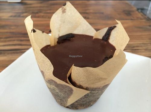 vegan chocolate cupcake at Green Bar and Kitchen in Fort Lauderdale