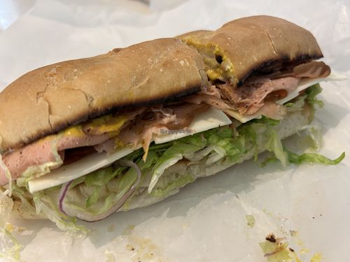 Classico sub with assorted cold cuts & added salami   at Nonno's Plant-Based Butcher in Hamilton