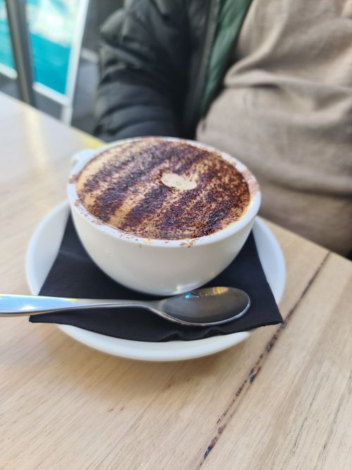 Soy cap at COFFEE 8 in Williamstown