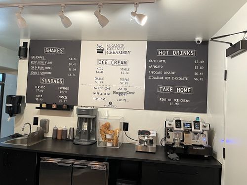 Prices  at Orange County Creamery  in San Clemente