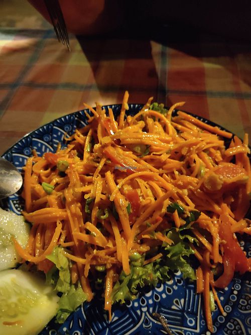 Carrot salad at Baan Namchaa in Koh Phayam