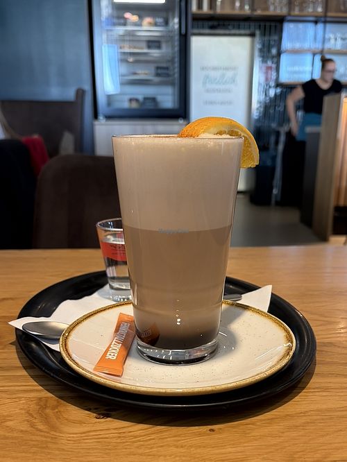 Chai Latte with Oat milk  at Freilich in Laa An Der Thaya
