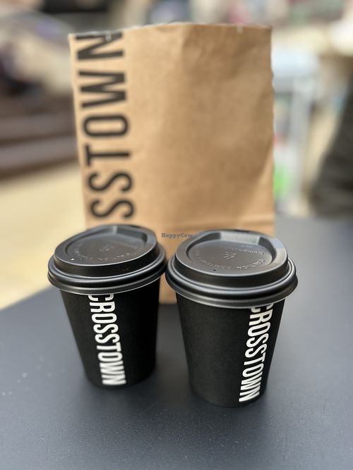 Coffees   at Crosstown Doughnuts - Cabot Circus in Bristol