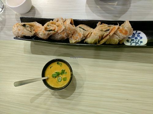 Vegan Scallion Pancakes at Taste of Saigon in Calgary