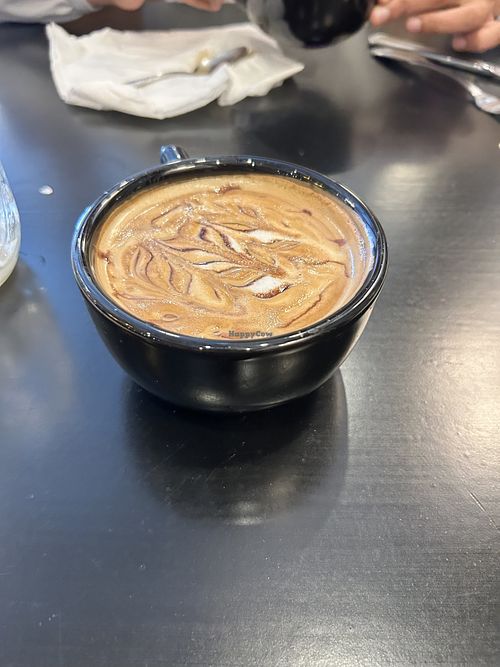 Vegan latte with almond milk   at Toast Coffee + Kitchen in Long Beach