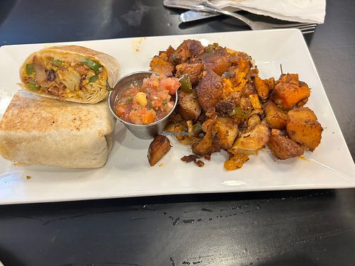 Vegan burrito  at Toast Coffee + Kitchen in Long Beach