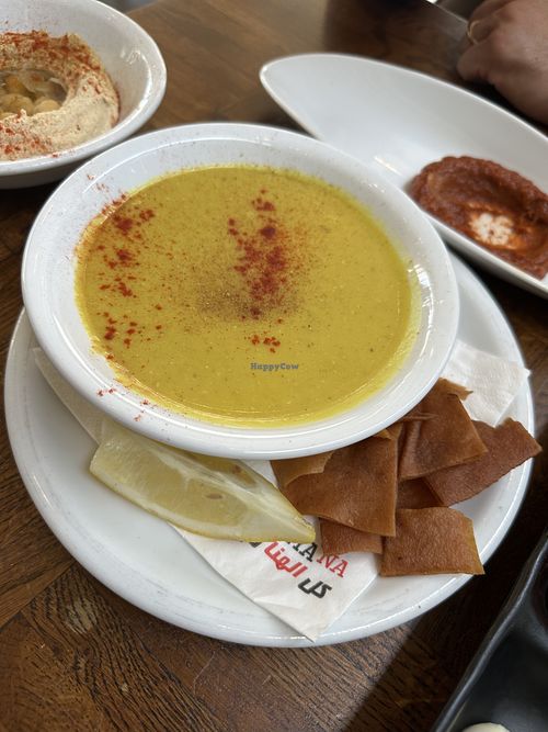 Lentil soupp  at Soryana in Tunis