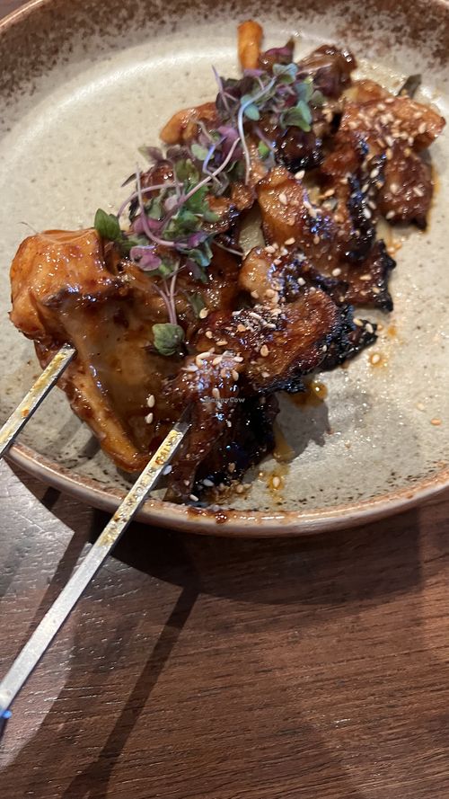 Shiitake skewers  at Fudog in Wanaka