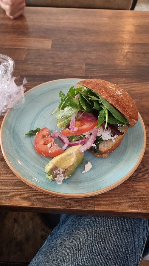 Avocado/Feta Sandwich at Sprakcafeet in Gothenburg
