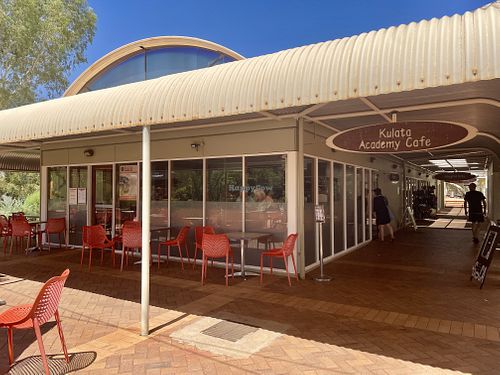 The cafe from outside   at Kulata Academy Cafe in Yulara
