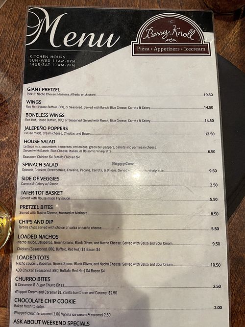 Some already vegan items, and some customizable items    at Edge Of The World Brewery in Colorado City