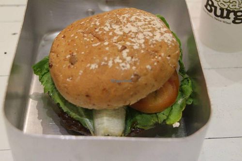 Smokey BBQ burger at Veganburg - Marina Bay in Central Singapore