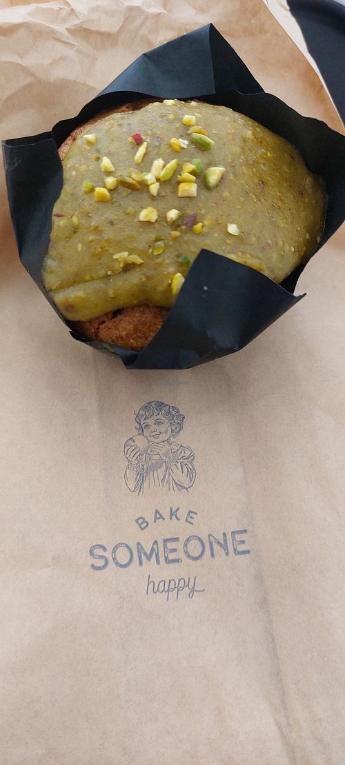 Pistachio cupcake at Kapa Café Brussels in Brussels