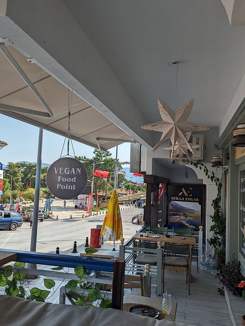 Outside tables at The Stardust in Mugla
